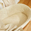 Little Green Sheep Moses Basket Fitted Sheet Organic Moses Basket Fitted Sheet - Linen Rice