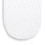 Little Green Sheep Moses Basket Fitted Sheet Organic Moses Basket Fitted Sheet - White Rice