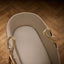 Little Green Sheep Moses Basket Fitted Sheet Organic Moses Basket Fitted Sheets in Truffle with Cocoa Rice