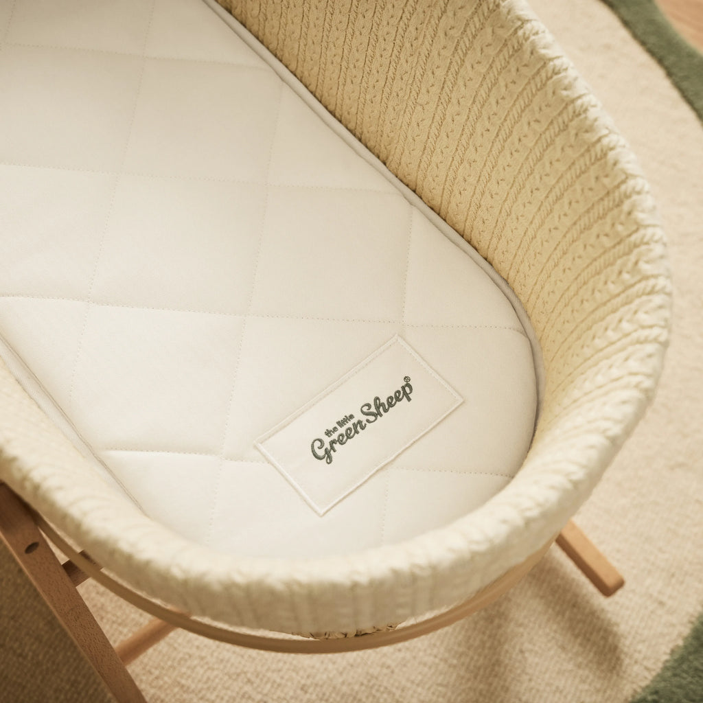 Little Green Sheep Moses Basket Mattress Natural Moses Basket Mattress