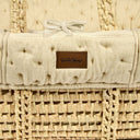 Dimple Quilt Moses Basket Replacement Liner - Linen