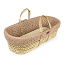 Organic Dimple Quilted Moses Basket & Mattress Truffle