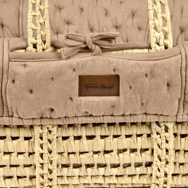 Organic Dimple Quilted Moses Basket & Mattress Truffle