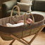 Little Green Sheep Moses Basket & Mattress Organic Furrow Knit Moses Basket & Mattress Cocoa