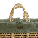 Furrow Knit Moses Basket Replacement Liner - Juniper