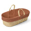 Little Green Sheep Moses Basket & Mattress Organic Furrow Knit Moses Basket & Mattress Terracotta
