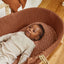 Little Green Sheep Moses Basket & Mattress Organic Knitted Moses Basket & Mattress Terracotta