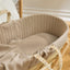 Little Green Sheep Moses Basket & Mattress Organic Knitted Moses Basket & Mattress Truffle
