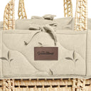 Organic Botanical Quilt Moses Basket Replacement Liner - Leaves