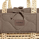 Organic Quilt Moses Basket Replacement Liner - Ebony Rice