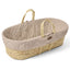 Little Green Sheep Moses Basket & Mattress Organic Rice Quilt Moses Basket & Mattress Truffle with Cocoa