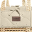 Little Green Sheep Moses Basket & Mattress Organic Rice Quilted Moses Basket & Mattress Linen with Cocoa
