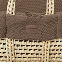 Organic Wheat Knit Moses Basket Replacement Liner - Cocoa