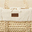 Little Green Sheep Moses Basket & Mattress Organic Wheat Knit Moses Basket & Mattress Linen