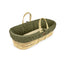 Little Green Sheep Moses Basket, Mattress & Stand Organic Dimple Quilted Moses Basket & Mattress Juniper