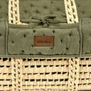 Dimple Quilt Moses Basket Replacement Liner - Juniper