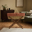 Little Green Sheep Moses Basket, Mattress & Stand Organic Furrow Knitted Moses Basket, Mattress & Walnut Foldable Stand Terracotta