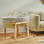 Little Green Sheep Moses Basket, Mattress & Stand Organic Knitted Moses Basket, Mattress & Natural Rocking Stand  Dove Grey