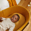 Little Green Sheep Moses Basket, Mattress & Stand Organic Knitted Moses Basket, Mattress & Walnut Foldable Stand Honey