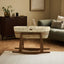 Little Green Sheep Moses Basket, Mattress & Stand Organic Leaves Quilt Moses Basket, Mattress & Walnut Rocking Stand