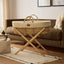 Little Green Sheep Moses Basket, Mattress & Stand Organic Wheat Knit Moses Basket, Mattress & Natural Foldable Stand Linen