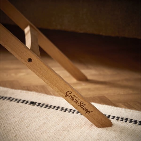 Little Green Sheep Moses Basket, Mattress & Stand Organic Wheat Knit Moses Basket, Mattress & Natural Foldable Stand Truffle