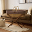 Little Green Sheep Moses Basket, Mattress & Stand Organic Wheat Knitted Moses Basket, Mattress & Walnut Foldable Stand Cocoa