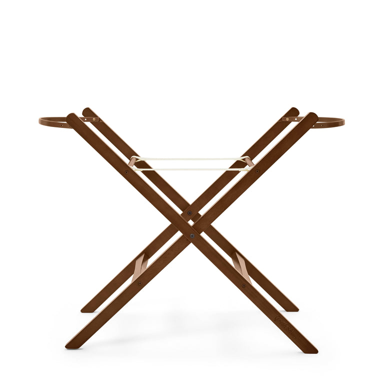 Moses Basket Walnut Foldable Stand