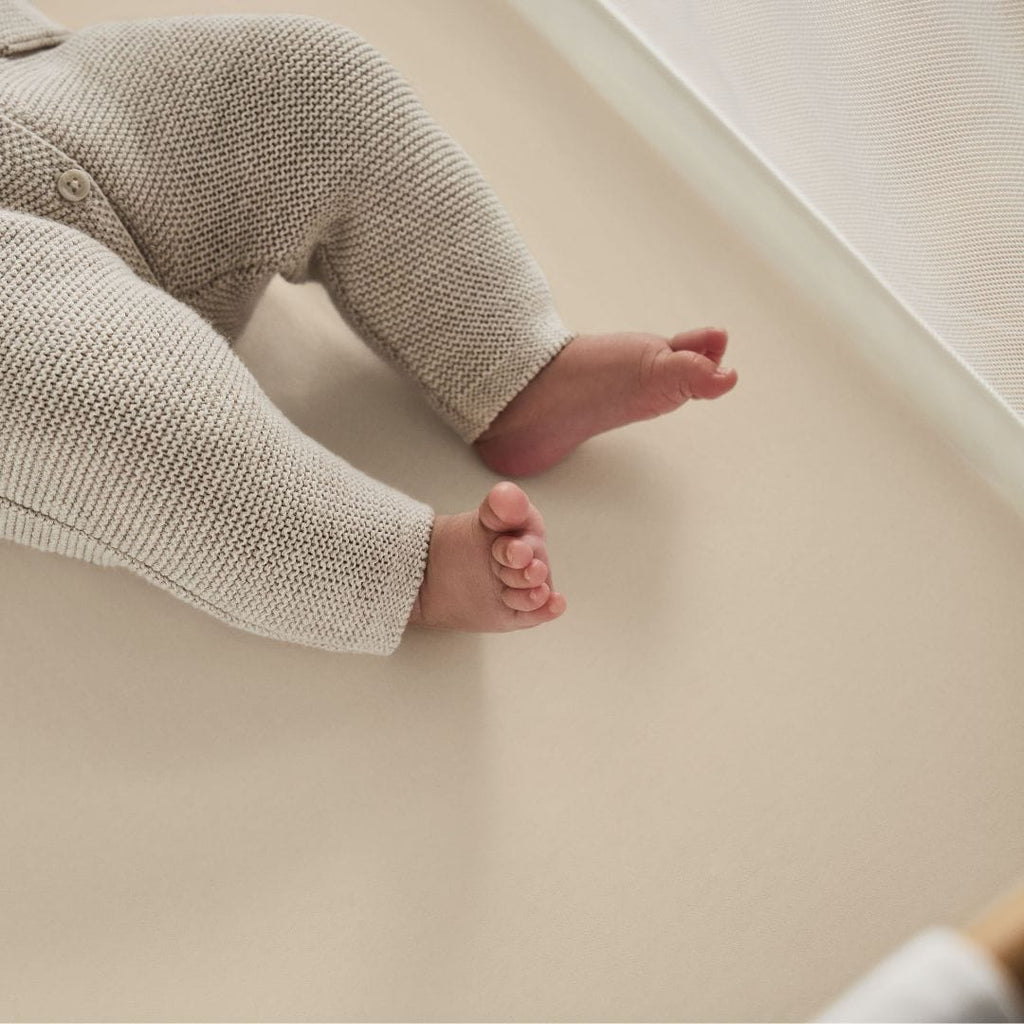 Organic Crib Fitted Sheets in Linen