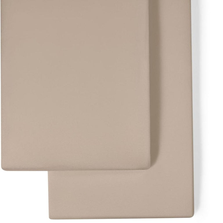 Organic Crib Fitted Sheets in Truffle