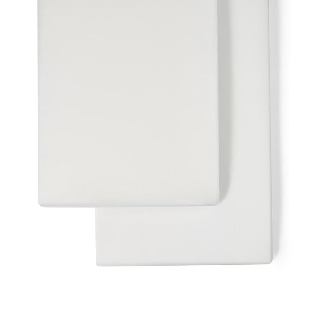 Little Green Sheep Organic Crib Fitted Sheets in White