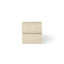 Little Green Sheep Organic Moses Basket Fitted Sheets in Linen with Cocoa Rice