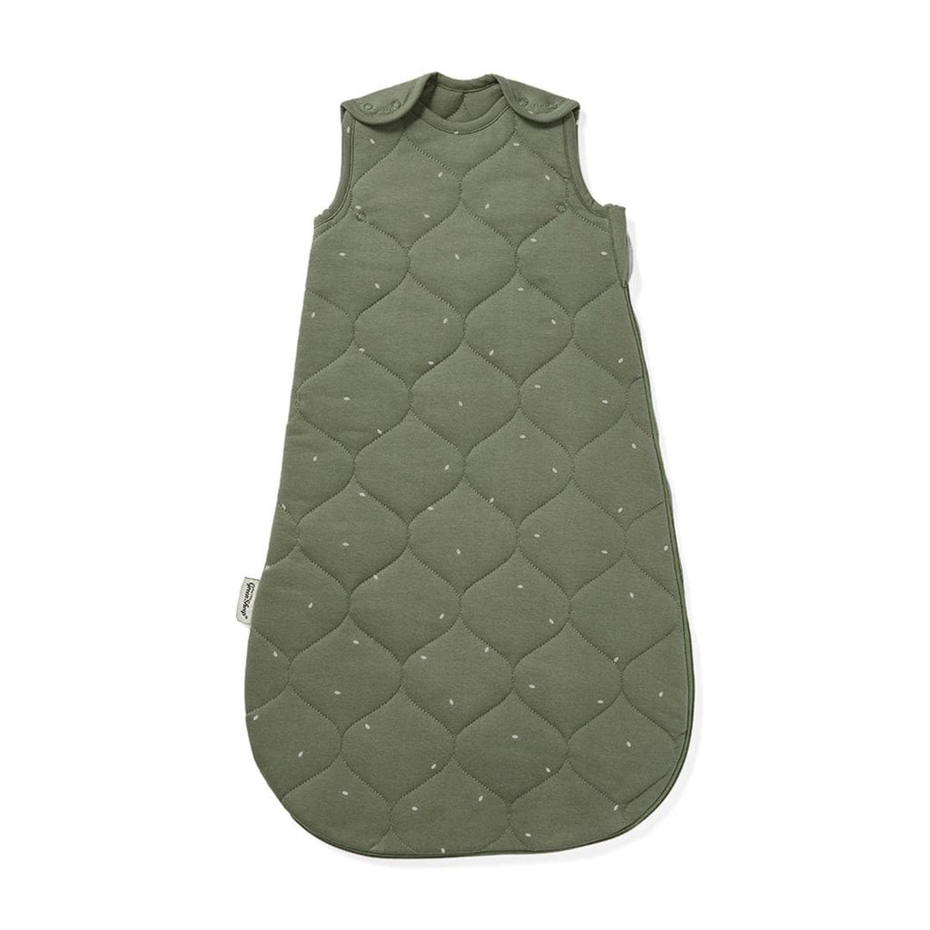 Organic Quilted Baby Sleeping Bag in Juniper with Sage  - 2.5 Tog