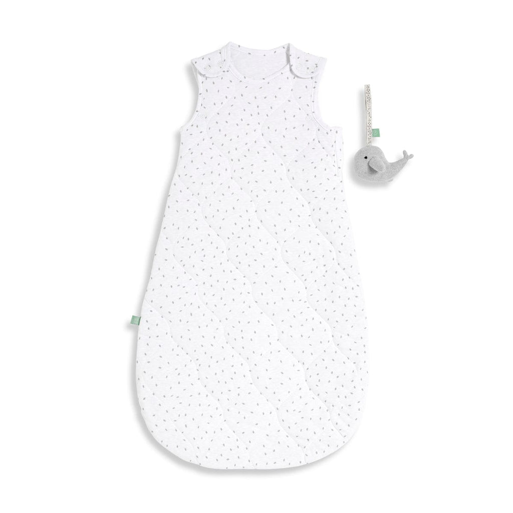Little Green Sheep Sleeping Bags 6-18 months Organic Baby Sleeping Bag White Rice- 2.5 Tog