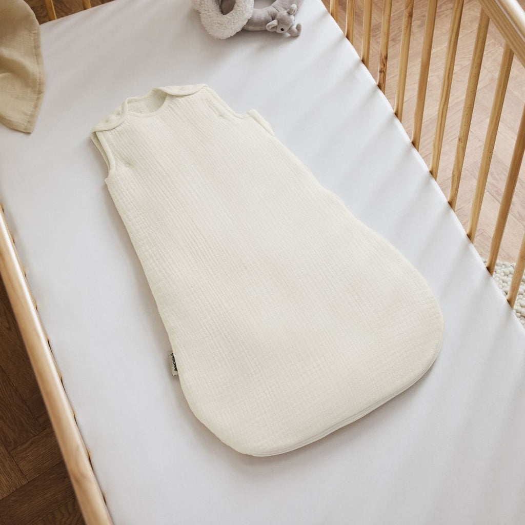 Organic Muslin Baby Sleeping Bag in Ecru - 2.5 Tog