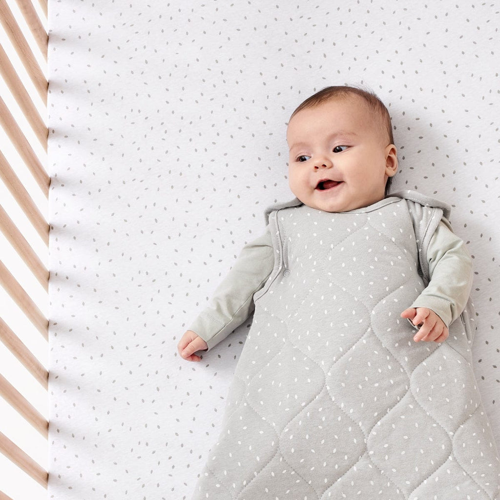 Little Green Sheep Sleeping Bags Organic Baby Sleeping Bag Dove Rice - 2.5 Tog
