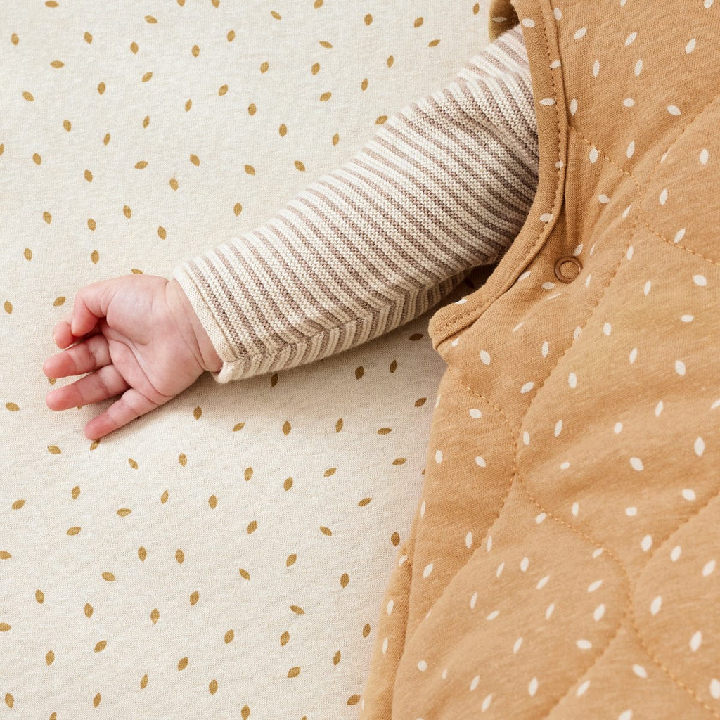 Little Green Sheep Sleeping Bags Organic Baby Sleeping Bag Honey Rice - 2.5 Tog