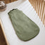 Little Green Sheep Sleeping Bags Organic Quilted Baby Sleeping Bag in Juniper with Sage - 1.0 Tog