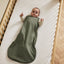 Little Green Sheep Sleeping Bags Organic Quilted Baby Sleeping Bag in Juniper with Sage - 1.0 Tog