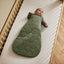 Little Green Sheep Sleeping Bags Organic Quilted Baby Sleeping Bag in Juniper with Sage  - 2.5 Tog