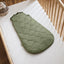 Little Green Sheep Sleeping Bags Organic Quilted Baby Sleeping Bag in Juniper with Sage  - 2.5 Tog