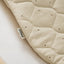 Little Green Sheep Sleeping Bags Organic Quilted Baby Sleeping Bag in Linen with Cocoa - 2.5 Tog