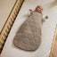 Little Green Sheep Sleeping Bags Organic Quilted Baby Sleeping Bag in Truffle with Cocoa - 2.5 Tog
