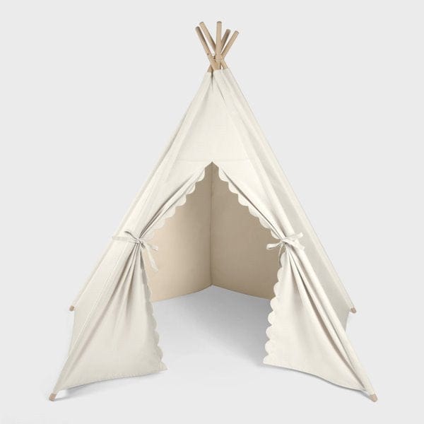 Little Green Sheep Teepee Kids Teepee Play Tent - Linen