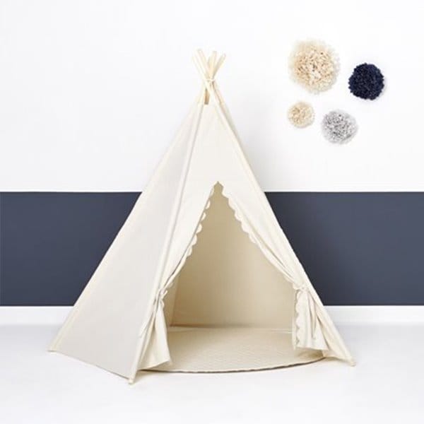 Little Green Sheep Teepee Linen Teepee & Playmat Bundle