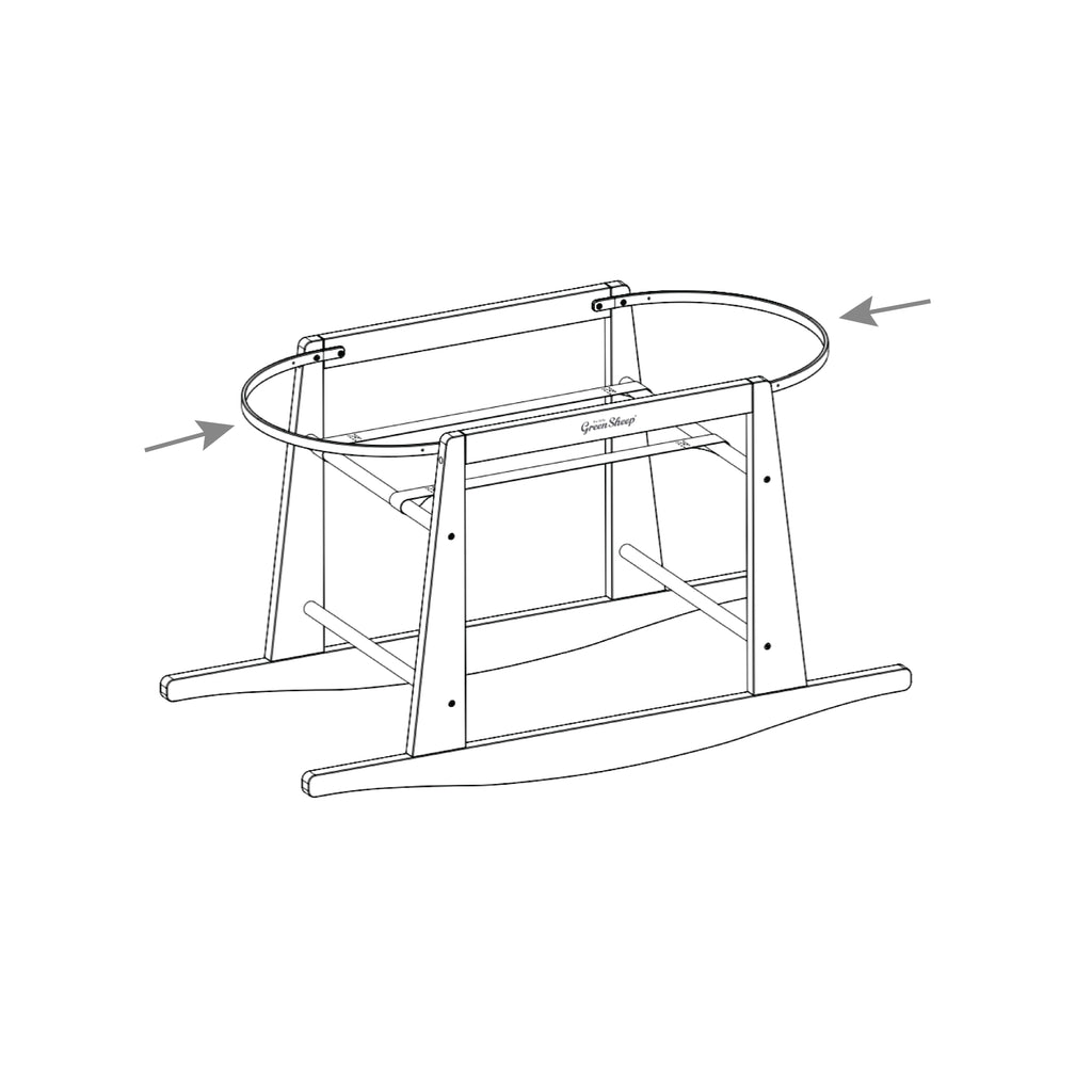 The Little Green Sheep Replacement Plastic strap - Rocking stand