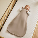Organic Muslin Baby Sleeping Bag in Truffle